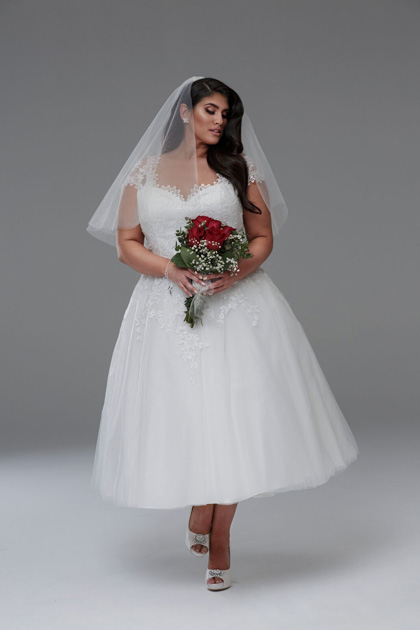 tea-length short wedding dresses