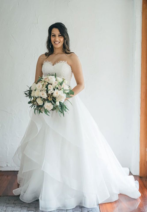 Leah S designs wedding dresses real bride