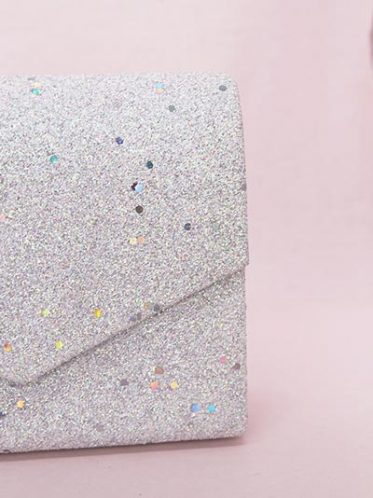 Sparkling envelope style bag
