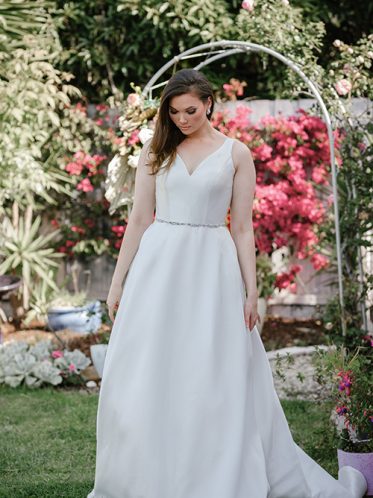Satin wedding dress Hazel gown