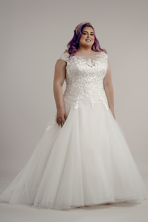 Leah S Designs bridal wedding dresses Melbourne Pink wedding dress