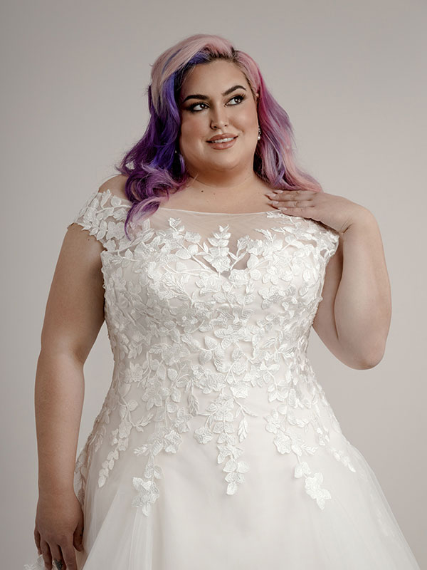 Blush plus size wedding dress Alina