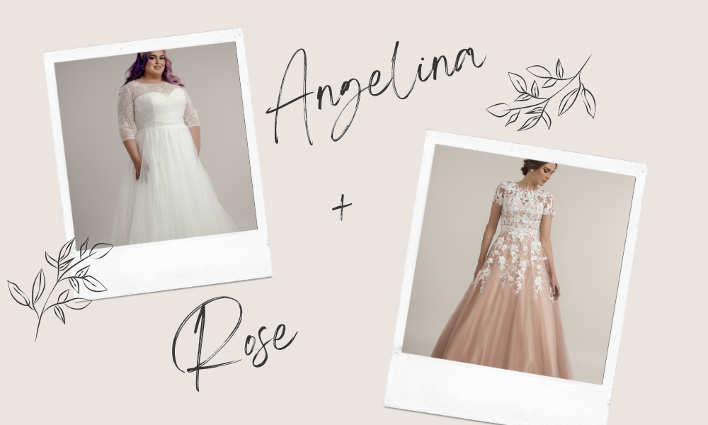 A-line bridal styles with sleeves