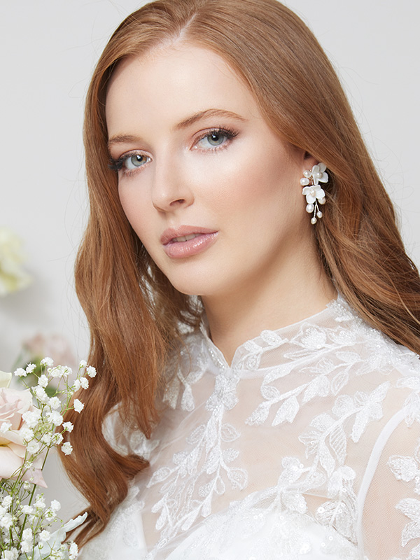 Lovely pearl earrings Leah S Designs bridal
