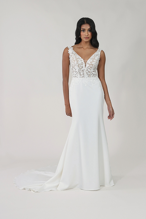 Aimee fit and flare bridal gown Melbourne