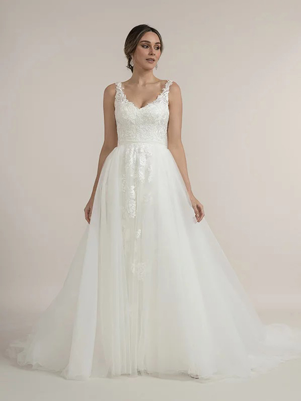 Aline bridal gown style