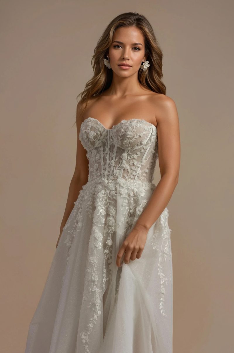 Strapless Corset Wedding Dress