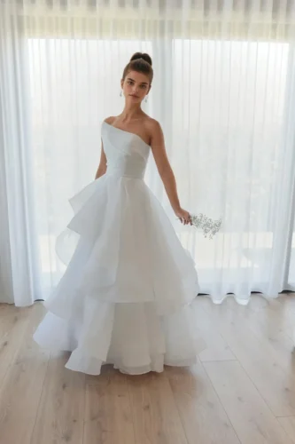 Astrid White Orgaza Deb Dress 333x500