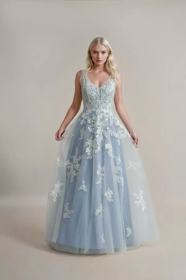 Blue Wedding Dress 1