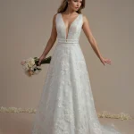 Boho Wedding Dress In Pink