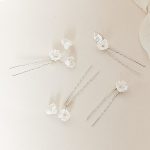 Bridal Hair Pins Silver