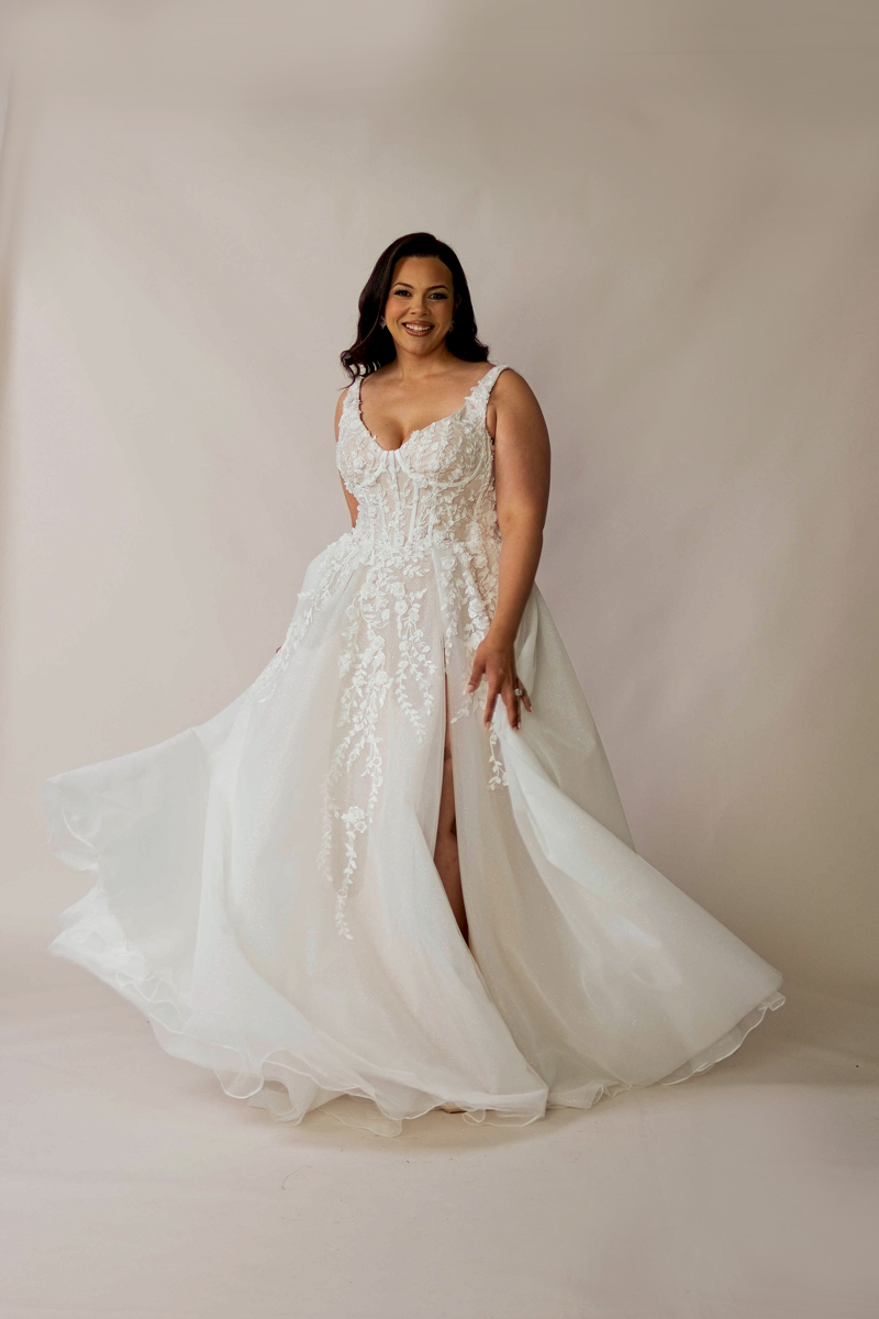 Curve Wedding Dresses at Lea hS Designs