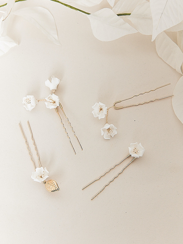 Scattered Bridal Hair Pins Gold
