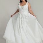 Tiana Plus size dress with corset bodice.
