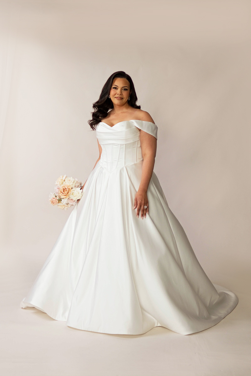 Holly Basque Waist Wedding Dress Melbourne