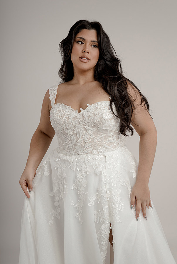 Plus Size Off Shoulder Bridal Gown