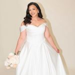 Plus Size Wedding Dress With Basque Waist