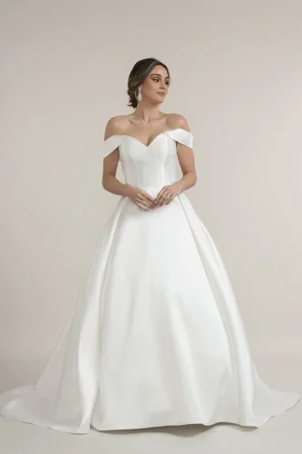 Satin Strapless Wedding Dresses 333x500