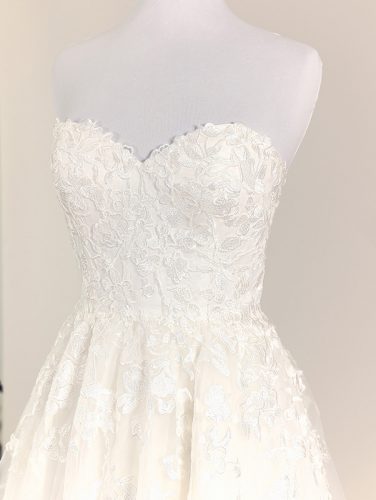 Strapless Sweetheart Wedding Dress 376x500