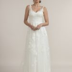 Aline Floral Lace Wedding Gown with straps