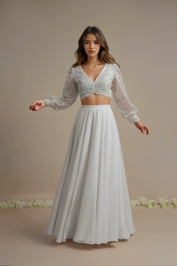 Bridal sparkling two piece