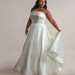 Brooklyn Plus size Satin Wedding Dress