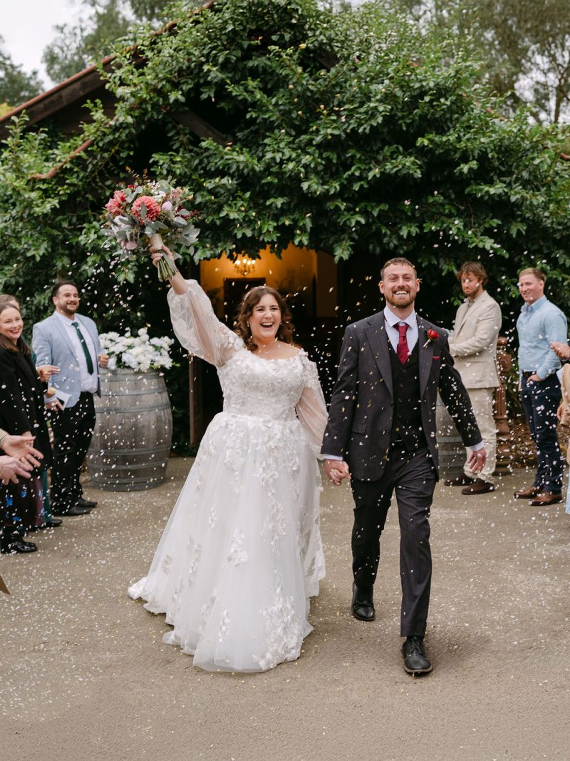 Wedding couple after vowels