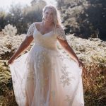 Divine Dress A-line with a short sleeve