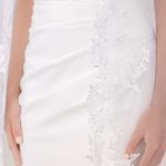 Divine lace bridal veil details