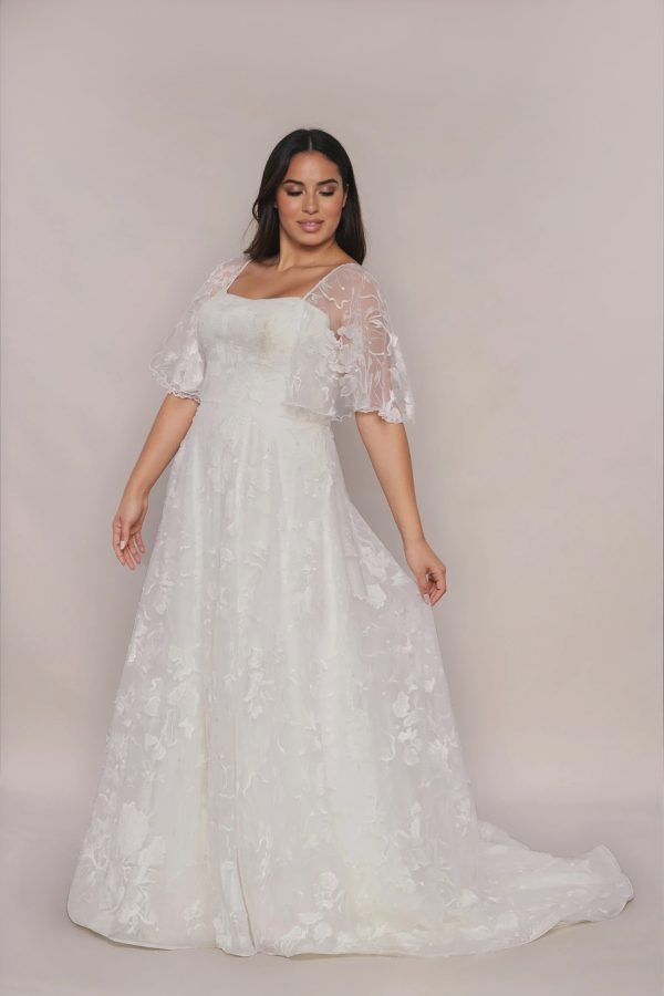 Eloise Dress With Ruffle Sleeve