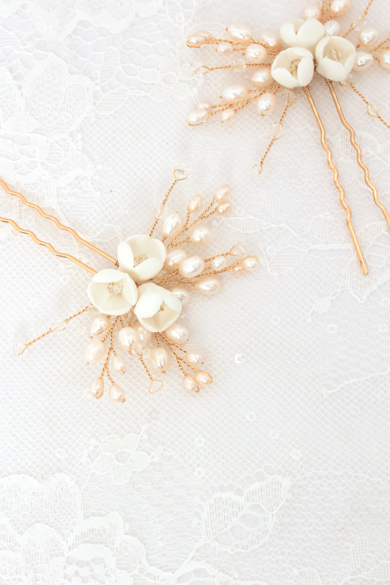 Flower Hair Pins Rg