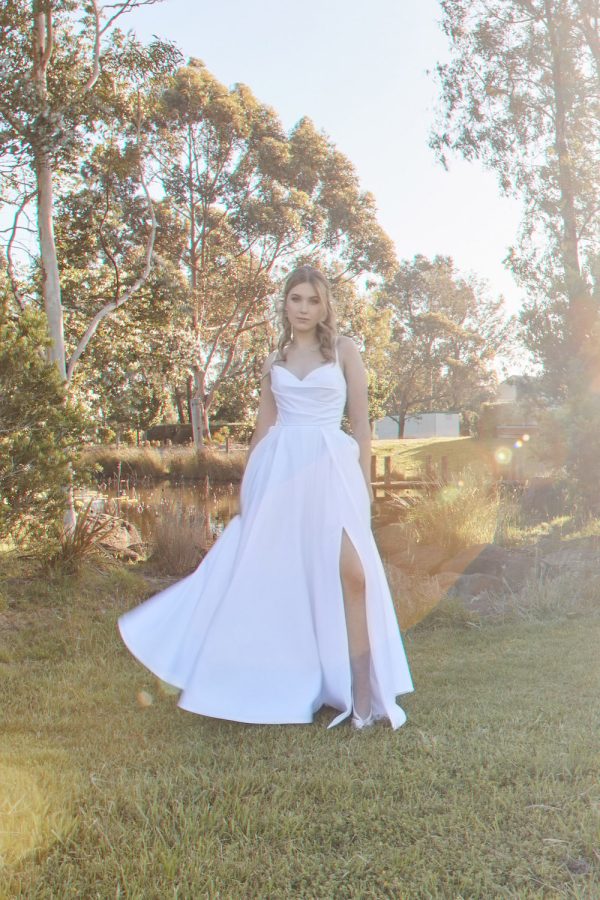 Louisa Satin Debutante Dress