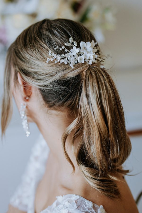 Luxury Hair Comb In Silver