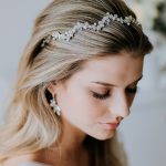 Zigzag bridal hair vine