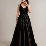 Mystic black wedding dress.