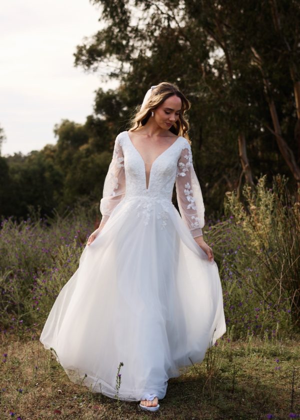 Penny Wedding Dress With Sleeves 1