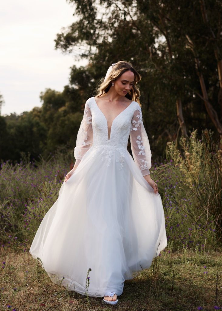 Penny Wedding Dress With Sleeves 1