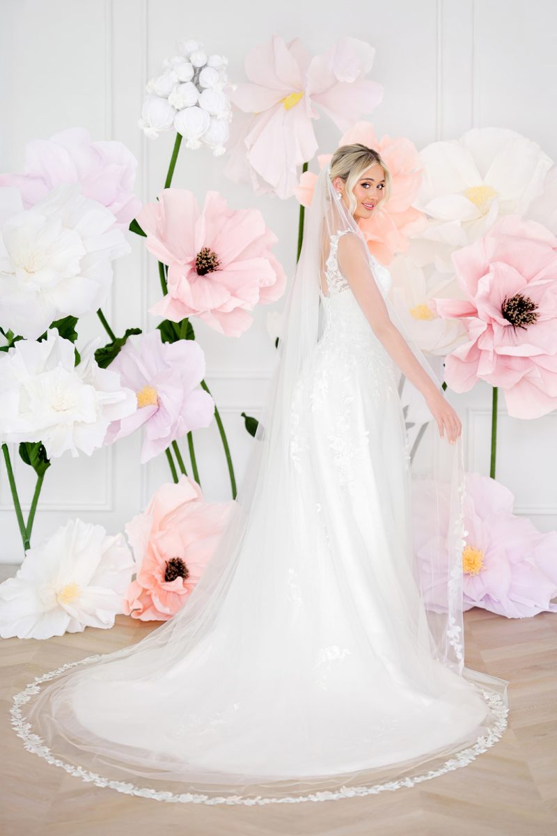 Leah S Designs long lace veils