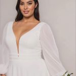 Rita Simple Wedding Dress With Sleeves