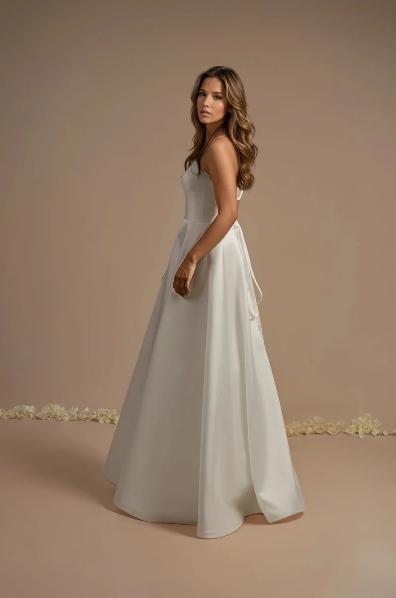 Simple Satin Registry Dress
