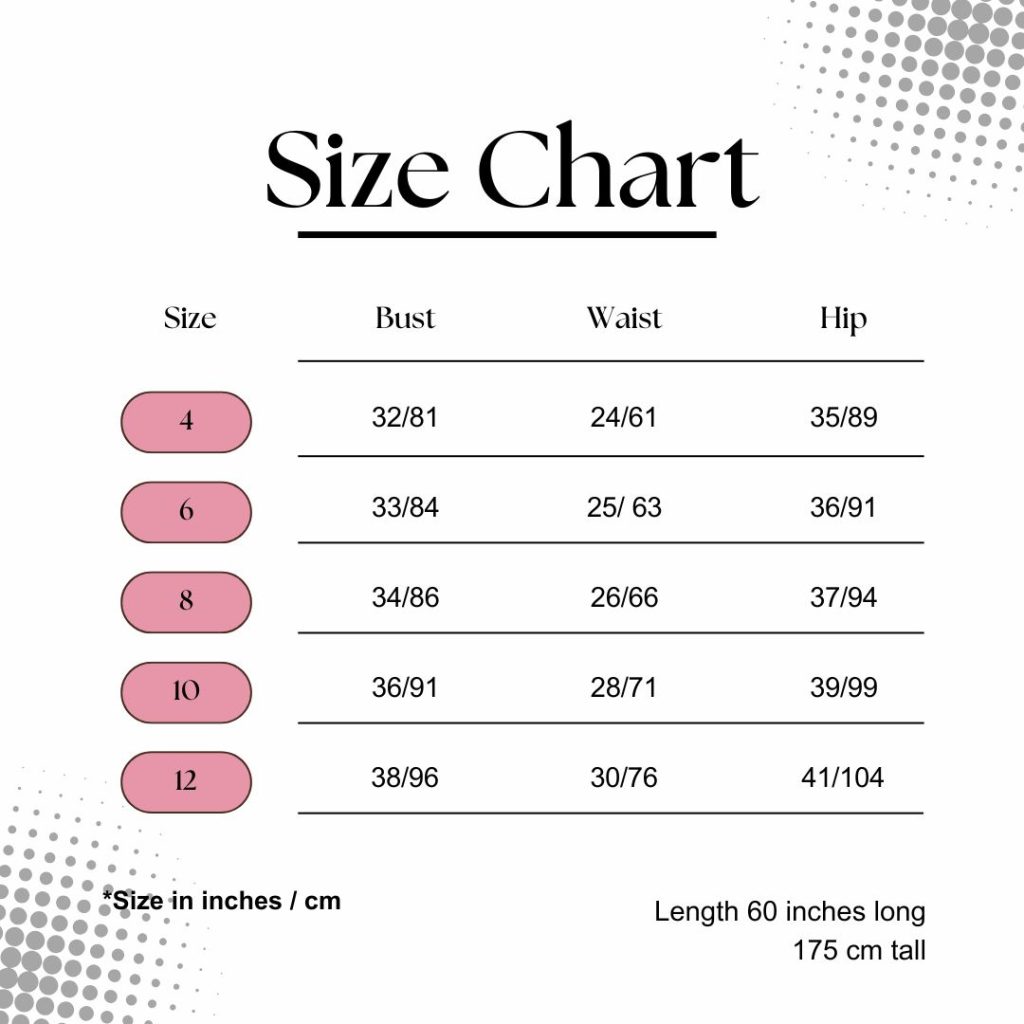 Size Chart 4 To 12
