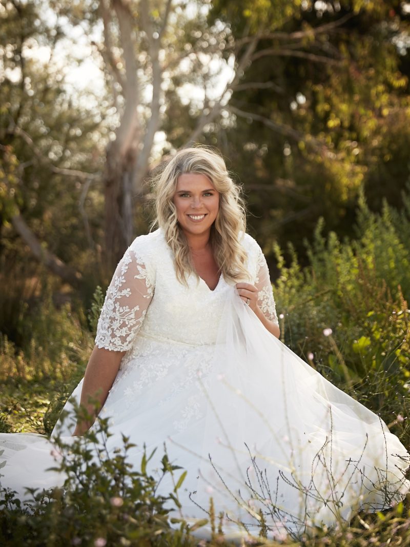 Stephaine Wedding Dress With Sleeves