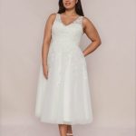Three Quarter Length Wedding Dress