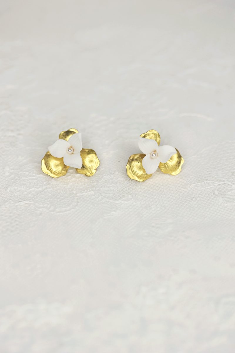 Bold Gold Stud Earrings