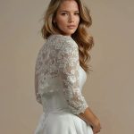 Bridal Lace Jacket Back