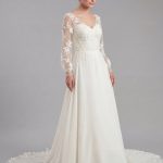 Tessa Chiffon Wedding Dress Front