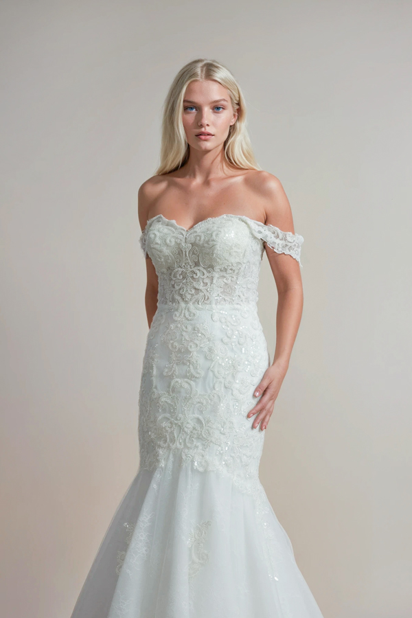 trumpet style wedding dress on sale