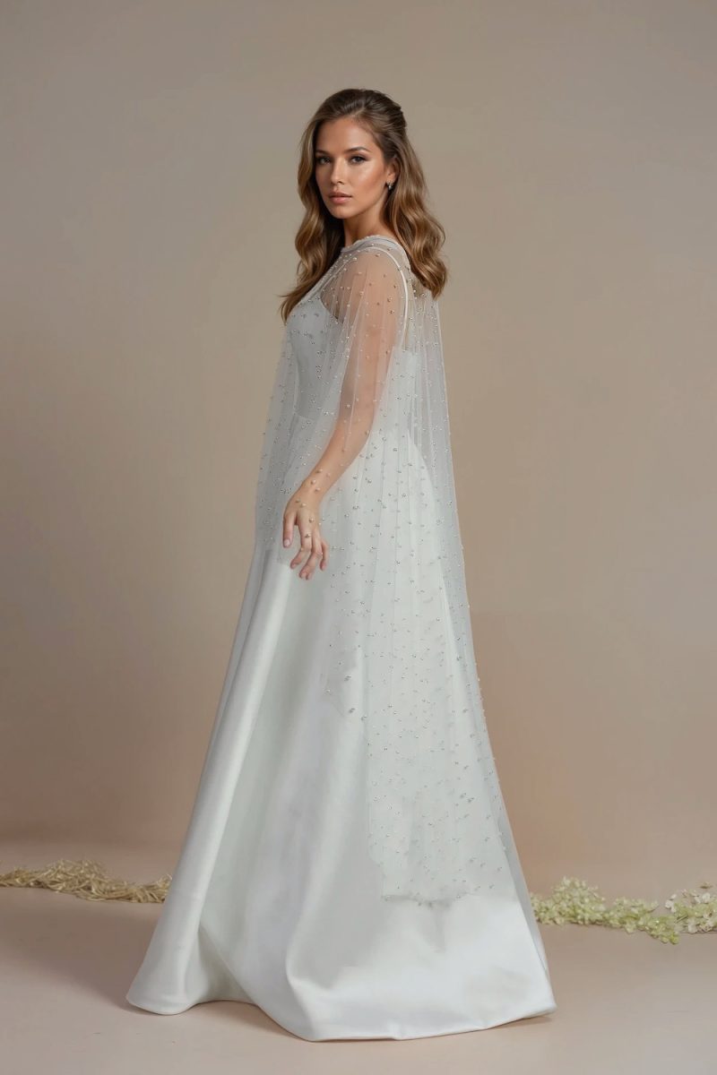 Medium Length Pearl Cape