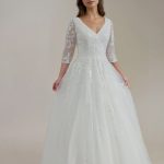 Paloma Dress with three quarter length sleeves