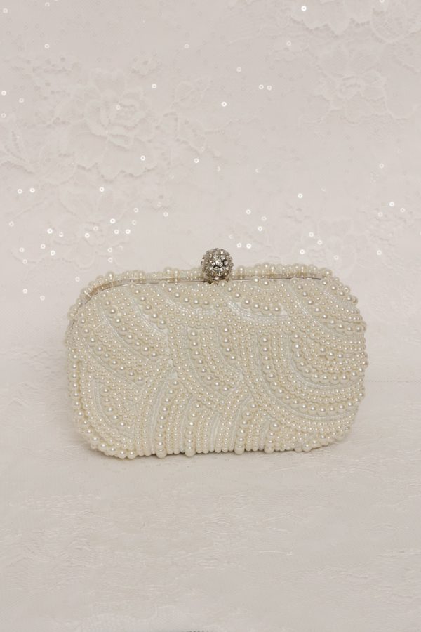 Pearl Clutch In Ivory for wedding.